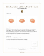 3.51 Ct. Cabochon Moonstone from Ceylon (Sri Lanka) Appraisal