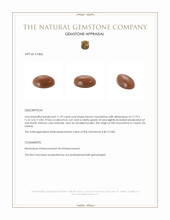 11.29 Ct. Cabochon Moonstone from Ceylon (Sri Lanka) Appraisal