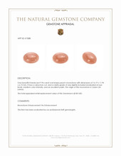 9.96 Ct. Cabochon Moonstone from Ceylon (Sri Lanka) Appraisal