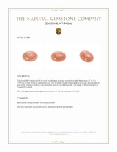 9.96 Ct. Cabochon Moonstone from Ceylon (Sri Lanka) Appraisal