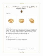 8.98 Ct. Cabochon Moonstone from Ceylon (Sri Lanka) Appraisal