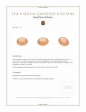 7.82 Ct. Cabochon Moonstone from Ceylon (Sri Lanka) Appraisal