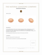 9.29 Ct. Cabochon Moonstone from Ceylon (Sri Lanka) Appraisal