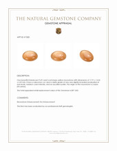 9.69 Ct. Cabochon Moonstone from Ceylon (Sri Lanka) Appraisal