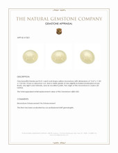 8.31 Ct. Cabochon Moonstone from Ceylon (Sri Lanka) Appraisal