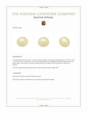 8.31 Ct. Cabochon Moonstone from Ceylon (Sri Lanka) Appraisal