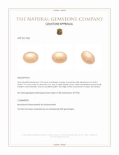 7.92 Ct. Cabochon Moonstone from Ceylon (Sri Lanka) Appraisal