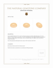 9.19 Ct. Peach Cabochon Moonstone from Ceylon (Sri Lanka) Appraisal