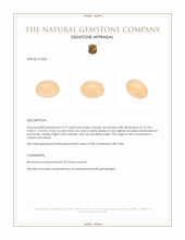 9.19 Ct. Cabochon Moonstone from Ceylon (Sri Lanka) Appraisal