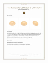 9.19 Ct. Cabochon Moonstone from Ceylon (Sri Lanka) Appraisal