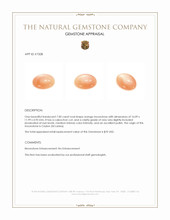 7.00 Ct. Cabochon Moonstone from Ceylon (Sri Lanka) Appraisal