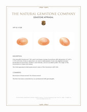 7.00 Ct. Cabochon Moonstone from Ceylon (Sri Lanka) Appraisal