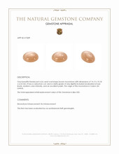 6.56 Ct. Cabochon Moonstone from Ceylon (Sri Lanka) Appraisal