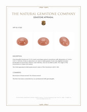 10.10 Ct. Cabochon Moonstone from Ceylon (Sri Lanka) Appraisal