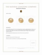 10.92 Ct. Cabochon Moonstone from Ceylon (Sri Lanka) Appraisal