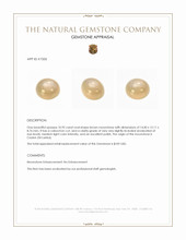 10.92 Ct. Cabochon Moonstone from Ceylon (Sri Lanka) Appraisal