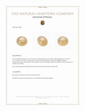 10.92 Ct. Brown Cabochon Moonstone from Ceylon (Sri Lanka) Appraisal