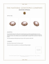 10.58 Ct. Cabochon Moonstone from Ceylon (Sri Lanka) Appraisal