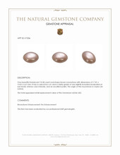 10.58 Ct. Cabochon Moonstone from Ceylon (Sri Lanka) Appraisal