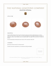 5.49 Ct. Cabochon Moonstone from Ceylon (Sri Lanka) Appraisal