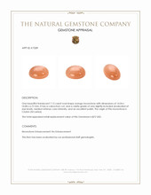 7.15 Ct. Cabochon Moonstone from Ceylon (Sri Lanka) Appraisal