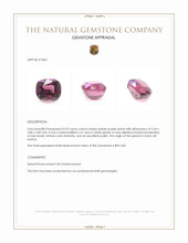 0.95 Ct. Pinkish Purple Spinel from Ceylon (Sri Lanka) Appraisal