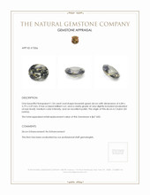 1.34 Ct. Zircon from Ceylon (Sri Lanka) Appraisal