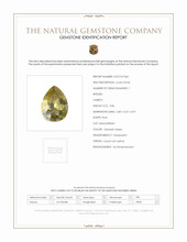 0.86 Ct. Yellowish Green Chrysoberyl from Ceylon (Sri Lanka) Scan Report