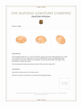 6.61 Ct. Cabochon Moonstone from Ceylon (Sri Lanka) Appraisal