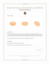 6.84 Ct. Cabochon Moonstone from Ceylon (Sri Lanka) Appraisal