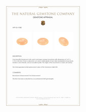 6.84 Ct. Cabochon Moonstone from Ceylon (Sri Lanka) Appraisal