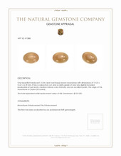 13.34 Ct. Cabochon Moonstone from Ceylon (Sri Lanka) Appraisal