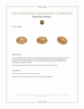 13.34 Ct. Cabochon Moonstone from Ceylon (Sri Lanka) Appraisal