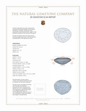 4.27 Ct. Garnet from Ceylon (Sri Lanka) 3 D Scan Report