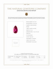 2.28 Ct. Rubellite Tourmaline from Ceylon (Sri Lanka) Scan Report