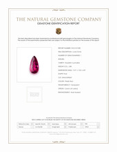 2.88 Ct. Rubellite Tourmaline from Ceylon (Sri Lanka) Scan Report