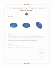 38.83 Ct. Black Opal from Australia Appraisal