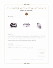 16.50 Ct. Amethyst from Mexico Appraisal