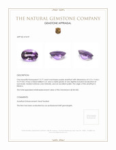 15.77 Ct. Amethyst from Mexico Appraisal