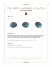 23.47 Ct. Black Opal from Australia Appraisal