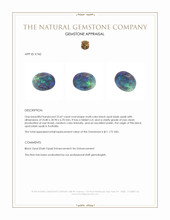 23.47 Ct. Multi Color Black Opal (Dark Opal) from Australia Appraisal