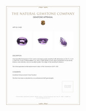 19.07 Ct. Amethyst from Mexico Appraisal