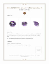 3.55 Ct. Amethyst from Brazil Appraisal