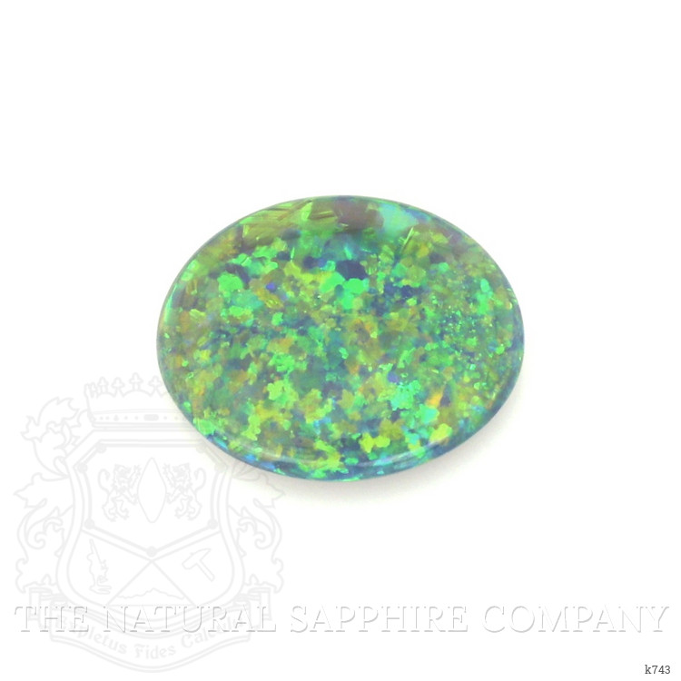 4.00 Ct. Cabochon Black Opal from Australia