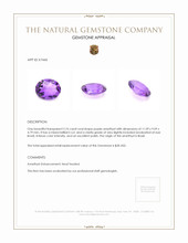2.76 Ct. Amethyst from Brazil Appraisal