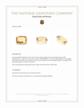 4.28 Ct. Hessonite Garnet from Ceylon (Sri Lanka) Appraisal