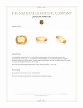 4.25 Ct. Hessonite Garnet from Ceylon (Sri Lanka) Appraisal