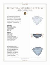 4.91 Ct. Hessonite Garnet from Ceylon (Sri Lanka) 3 D Scan Report