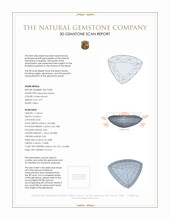 4.91 Ct. Hessonite Garnet from Ceylon (Sri Lanka) 3 D Scan Report