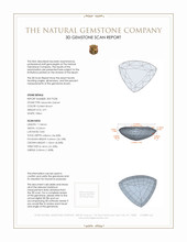 4.91 Ct. Hessonite Garnet from Ceylon (Sri Lanka) 3 D Scan Report